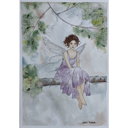 Beata Rudecka - obrazy akwarela - Akwarela Akwarelka Obraz pt: Pomiędzy foto #3