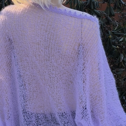 MarMat - swetry - Delikatny moherowy sweter oversize foto #1