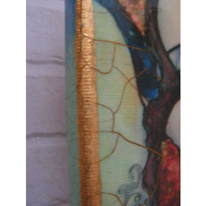 Solomi - ART - anioły i aniołki - Anioł Cierpliwości - obrazek na płótnie w technice decoupage foto #3