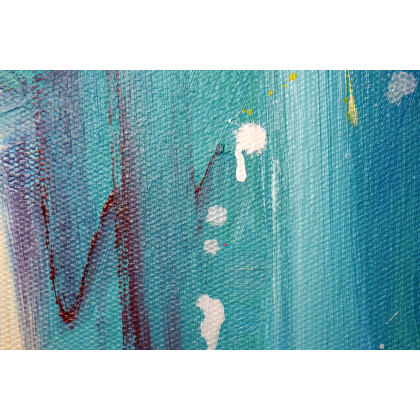 Rafal Stach - obrazy akryl - Peach Summer 70x100 foto #1