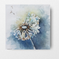 Dmuchawiec - akwarela 20/20 cm