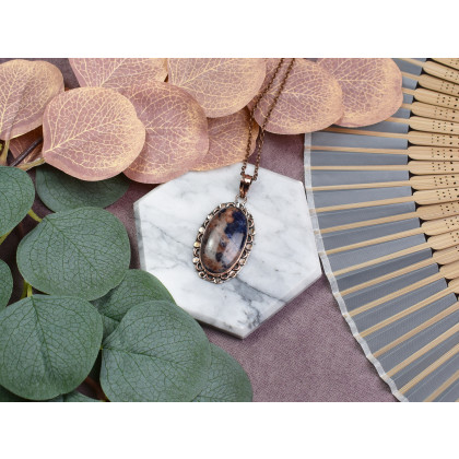 Witchcraft Apparel - wisiory - Miedziany ozdobny wisiorek z sodalitem #563 foto #3