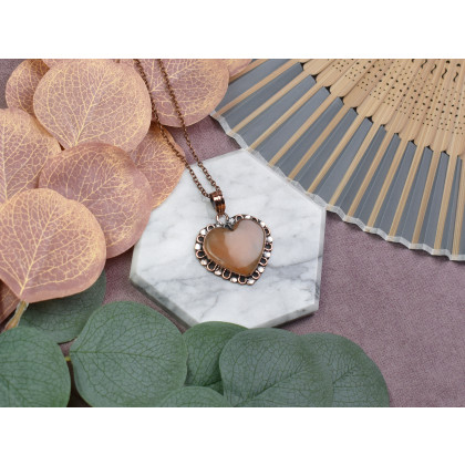 Witchcraft Apparel - wisiory - Miedziany ozdobny wisiorek z czerwonym awenturynem #566 foto #1