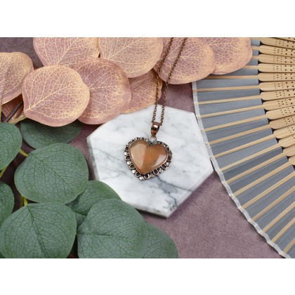 Witchcraft Apparel - wisiory - Miedziany ozdobny wisiorek z czerwonym awenturynem #566 foto #2