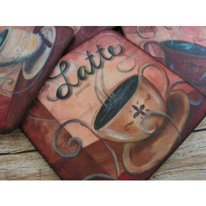 Solomi - ART - podkładki na stół - Podkładki pod kubki - Zaproszenie na kawę foto #2