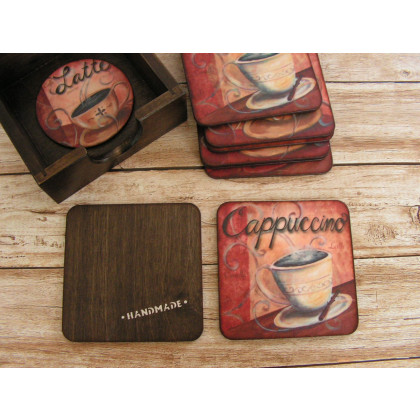 Solomi - ART - podkładki na stół - Podkładki pod kubki - Zaproszenie na kawę foto #3