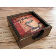 PODKŁADKI POD KUBKI - ZAPROSZENIE NA KAWĘ