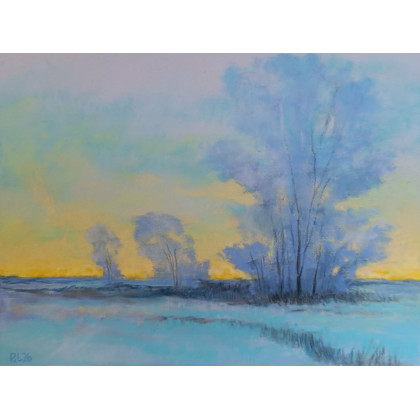 Paulina Lebida - pastele suche - Zima -rysunek pastele foto #2