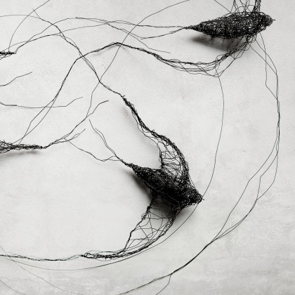 Maja Gajewska - instalacja - Instalacja z metalu - ptaki w kole I foto #2