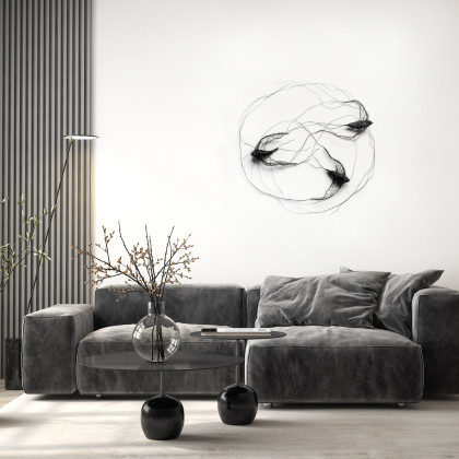 Maja Gajewska - instalacja - Instalacja z metalu - ptaki w kole I foto #3