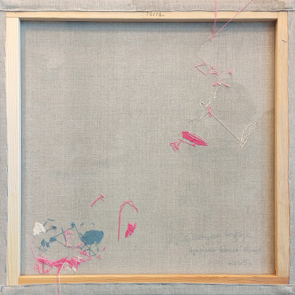 Agnieszka Potocka-Makoś - obrazy tech. mieszana - Elektryczny księżyc - haft obraz abstrakcja foto #2