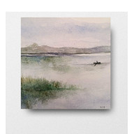 Pejzaż - akwarela 15/15 cm