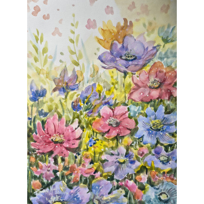 ŁĄKA, Tomasz Woźniak, obrazy akwarela