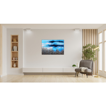 Felix Guenther - obrazy akryl - Silence beneath wandering clouds foto #2