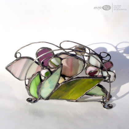 Moje MW - dekory stojące - Serwetnik ze storczykami III foto #3