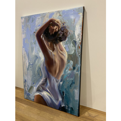 Jolanta Strzelczyk - obrazy olejne - SUBTELNY AKT KOBIETY foto #1