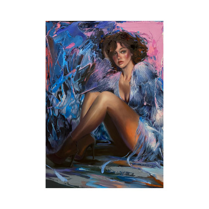 MIĘDZY ŚWIATŁEM REFLEKTORÓW, Jolanta Strzelczyk, obrazy olejne