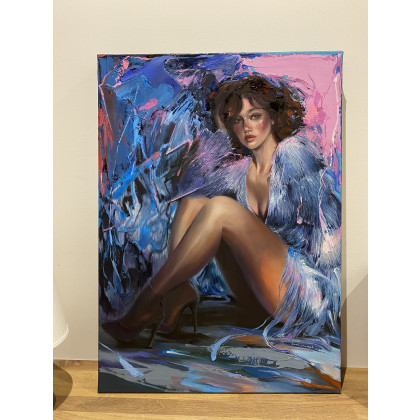 Jolanta Strzelczyk - obrazy olejne - MIĘDZY ŚWIATŁEM REFLEKTORÓW foto #1