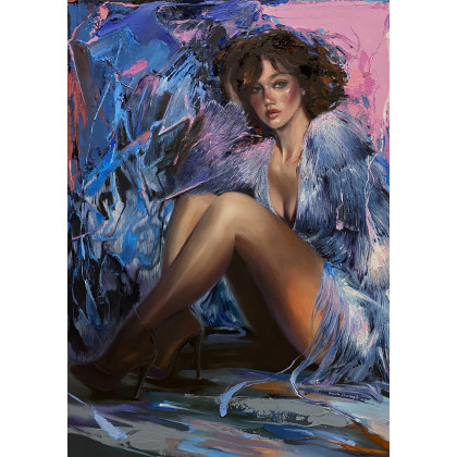 Jolanta Strzelczyk - obrazy olejne - MIĘDZY ŚWIATŁEM REFLEKTORÓW foto #2