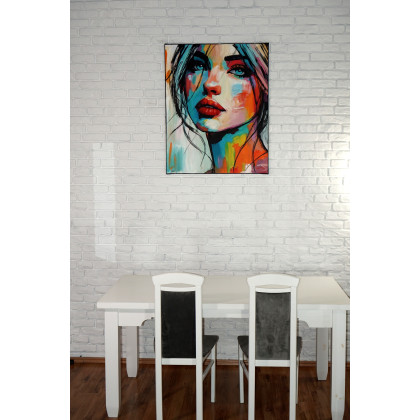 Rafal Stach - obrazy akryl - Alice - Warm Gaze 80x100 foto #4