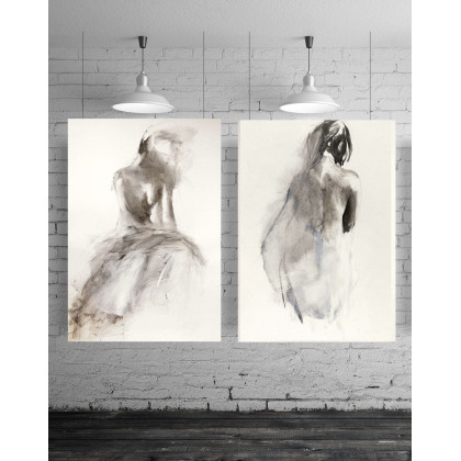 Komplet Inkografii 50x70cm, Studio.Sensual, rysunek węglem