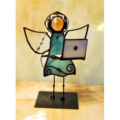 Aniołek witrażowy informatyk, Aleksander Makarski, anioły i aniołki