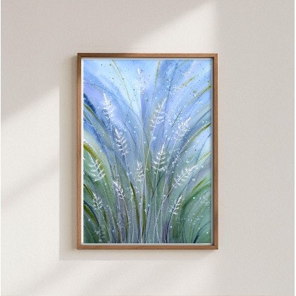 Akwarela A3. Trawy, Małgorzata Domańska ART, obrazy akwarela