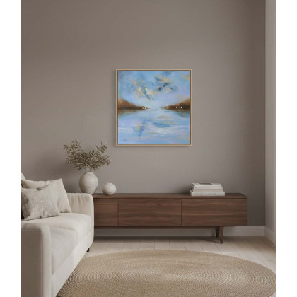 Paulina Lebida - obrazy akryl - Białe łodzie- obraz akrylowy 60/60 cm foto #3