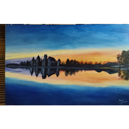 Wilno ...Odbicie.., Renata  Woś, obrazy akryl