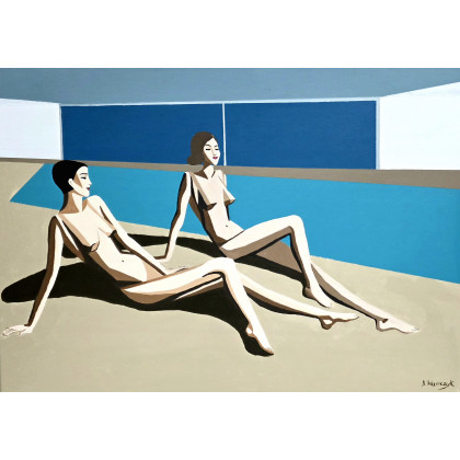 Geometria letargu, Monika Adamczyk, obrazy akryl