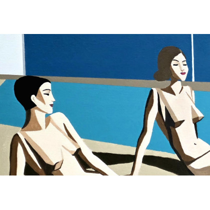 Monika Adamczyk - obrazy akryl - Geometria letargu foto #3