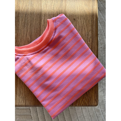 Marta Hajduk-Pawlica - bluzki - Fantasy / fluo - bawełniany t-shirt z kolorowym ściągaczem foto #1