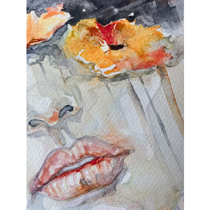 Zuzanna Bieszczad - obrazy akwarela - Kobieta - Jesień - akwarela foto #1