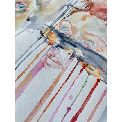 Zuzanna Bieszczad - obrazy akwarela - Kobieta - Jesień - akwarela foto #3