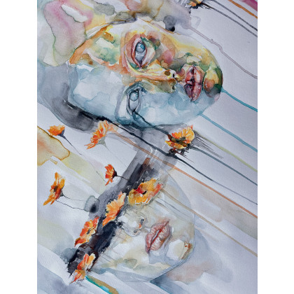 Zuzanna Bieszczad - obrazy akwarela - Kobieta - Jesień - akwarela foto #4