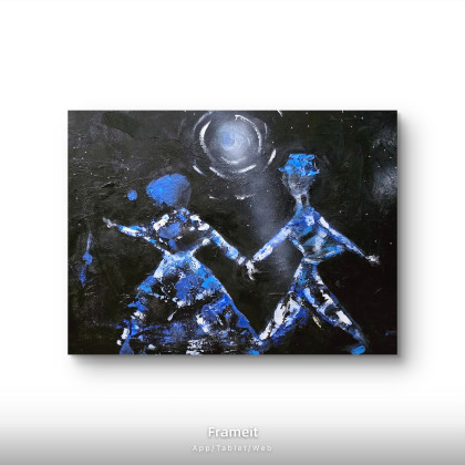 Ewa Mościszko - olej + akryl - Lets dance 3 foto #1