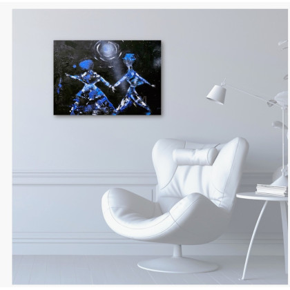 Ewa Mościszko - olej + akryl - Lets dance 3 foto #2