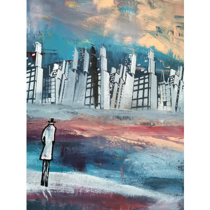 Przemysław Michalczuk - obrazy akryl - Zatopione miasto foto #1