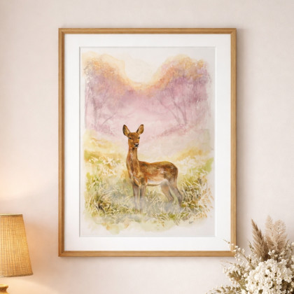 Między Marzeniami - obrazy akwarela - Sarna - akwarela na papierze foto #1