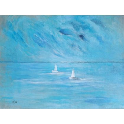 Paulina Lebida - obrazy akryl - Morze- obraz akrylowy 30/40 cm foto #1