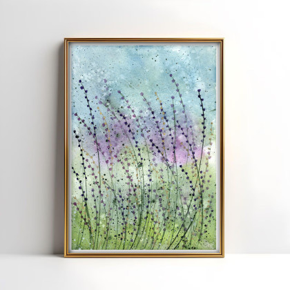 Akwarela A4. Łąka, Małgorzata Domańska ART, obrazy akwarela