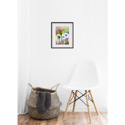 Joanna Tomczyk - obrazy akwarela - Margerytki obietnica, Akwarela 24x32 cm foto #2