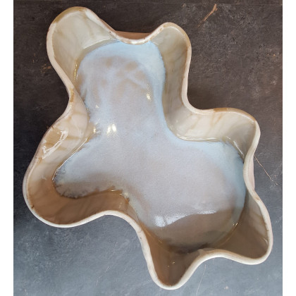 z falą - patera, Krystyna Ciećwierska, naczynia