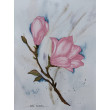 Akwarela Akwarelka Obraz pt: Magnolia 22,5 x 30