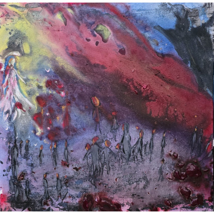 Wolyn, Ewa Mościszko, olej + akryl