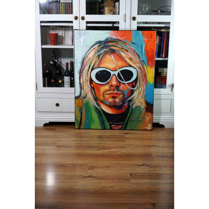 Rafal Stach - obrazy akryl - Kurt Cobain 80x100 foto #4