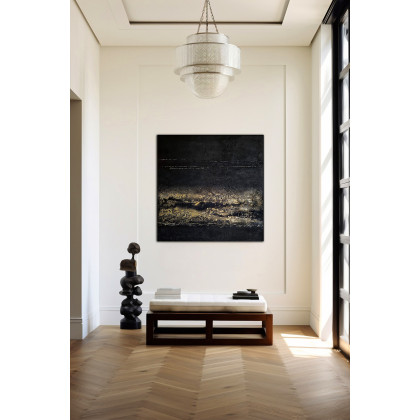 Dorota Kalinowska - obrazy akryl - FOKUS abstrakcja 100x100 cm foto #1