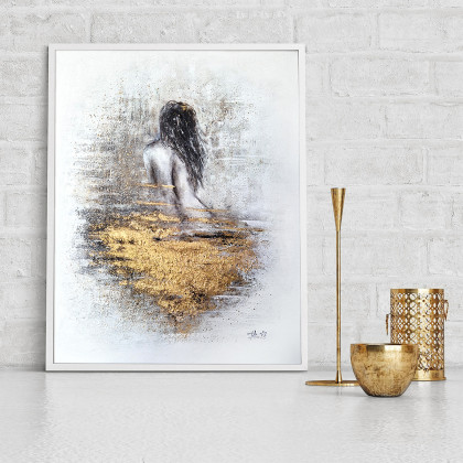 ŁAGODNOŚĆ akt 40x50 cm, Dorota Kalinowska, obrazy akryl