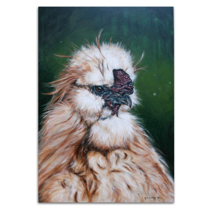 Kogut Silki, 60x40cm, Joanna Podolska, obrazy akryl