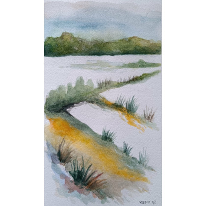 Paulina Lebida - obrazy akwarela - Pejzaż- akwarela 25/15 cm foto #2